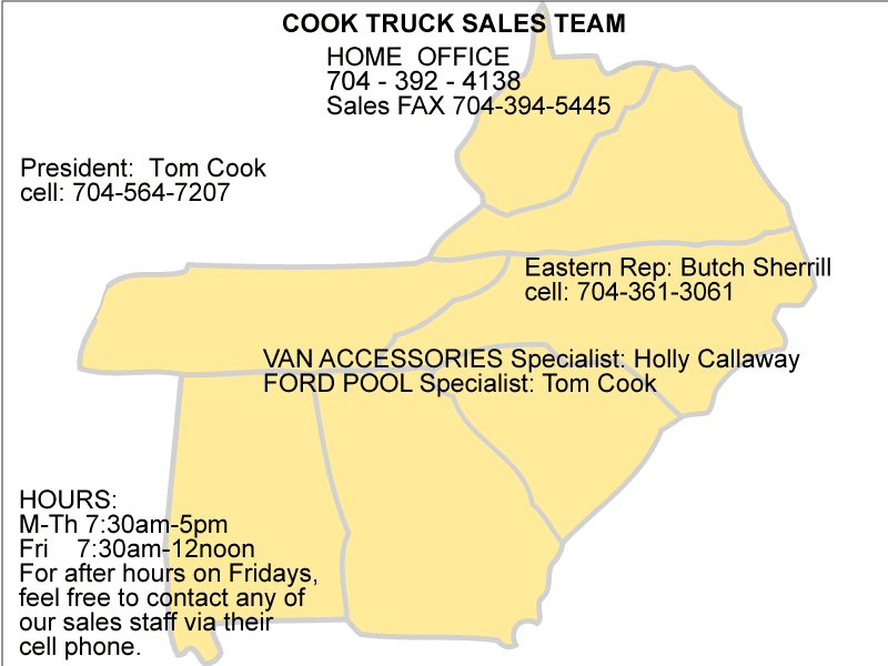 Cook Truck Equipment Sales Team